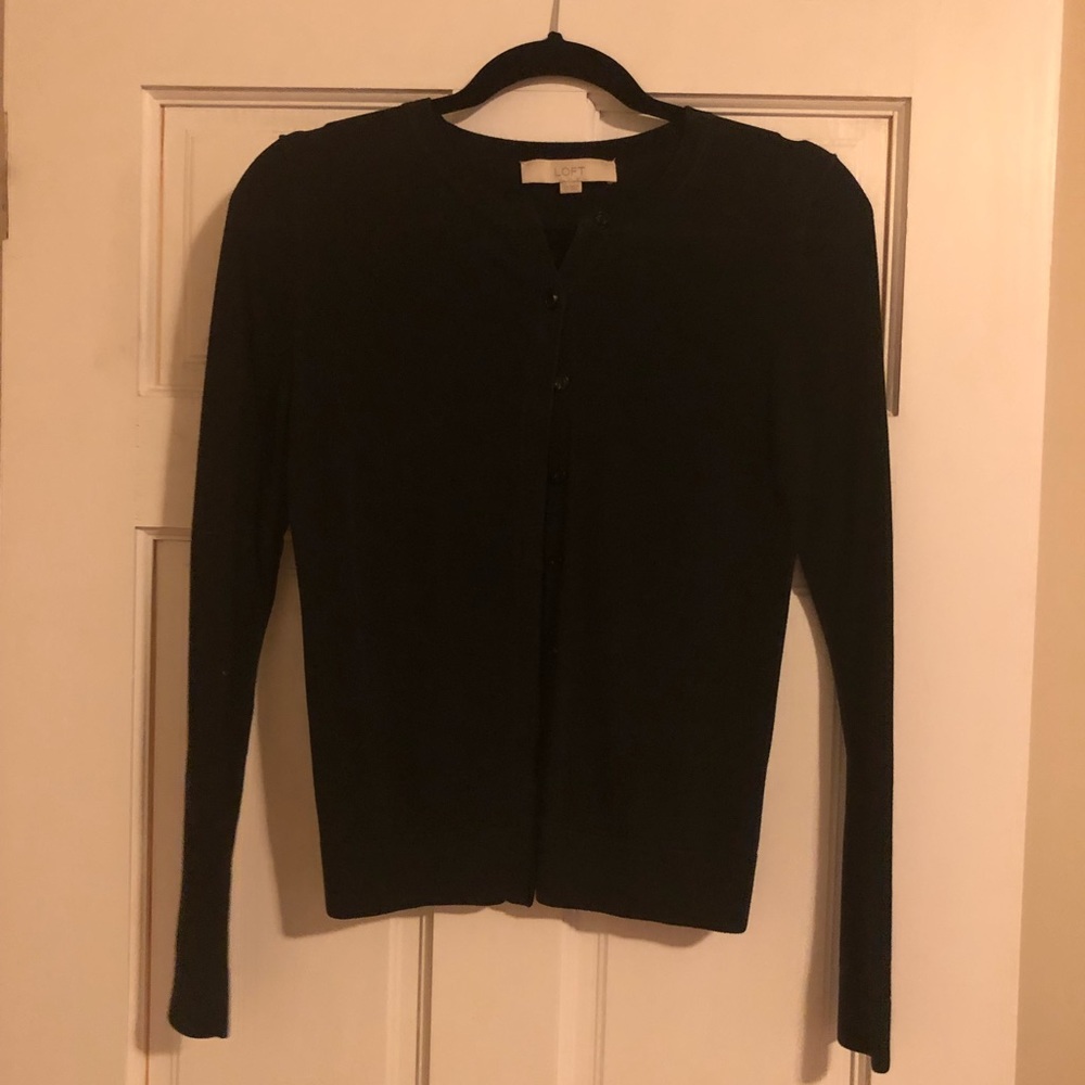 LOFT button down cardigan